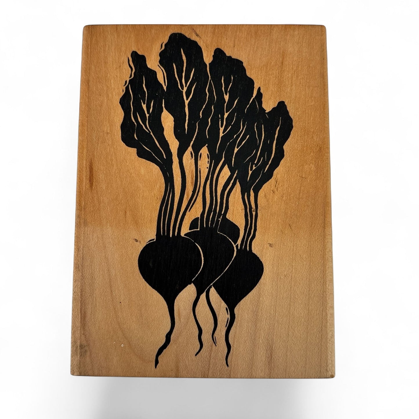 A Stamp In The Hand Co. Rubber Stamp Radish Root Vegetable Garden Farm Cooking
