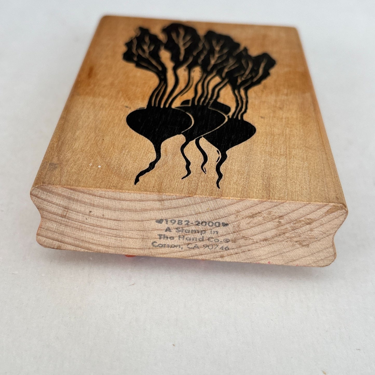 A Stamp In The Hand Co. Rubber Stamp Radish Root Vegetable Garden Farm Cooking