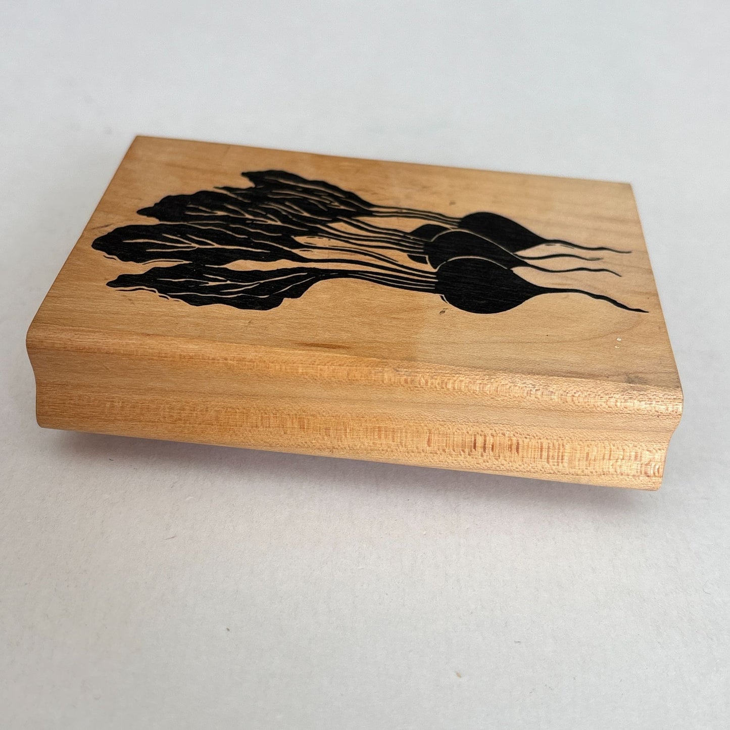 A Stamp In The Hand Co. Rubber Stamp Radish Root Vegetable Garden Farm Cooking