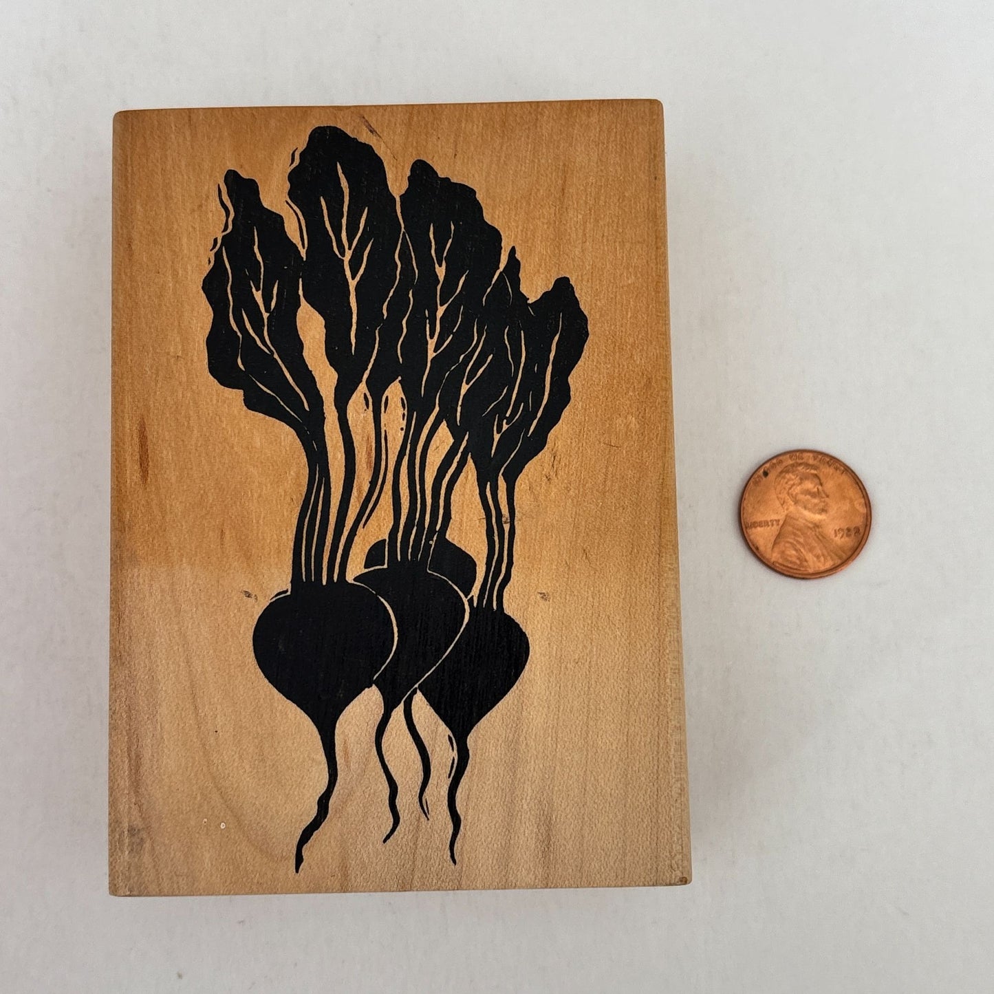 A Stamp In The Hand Co. Rubber Stamp Radish Root Vegetable Garden Farm Cooking