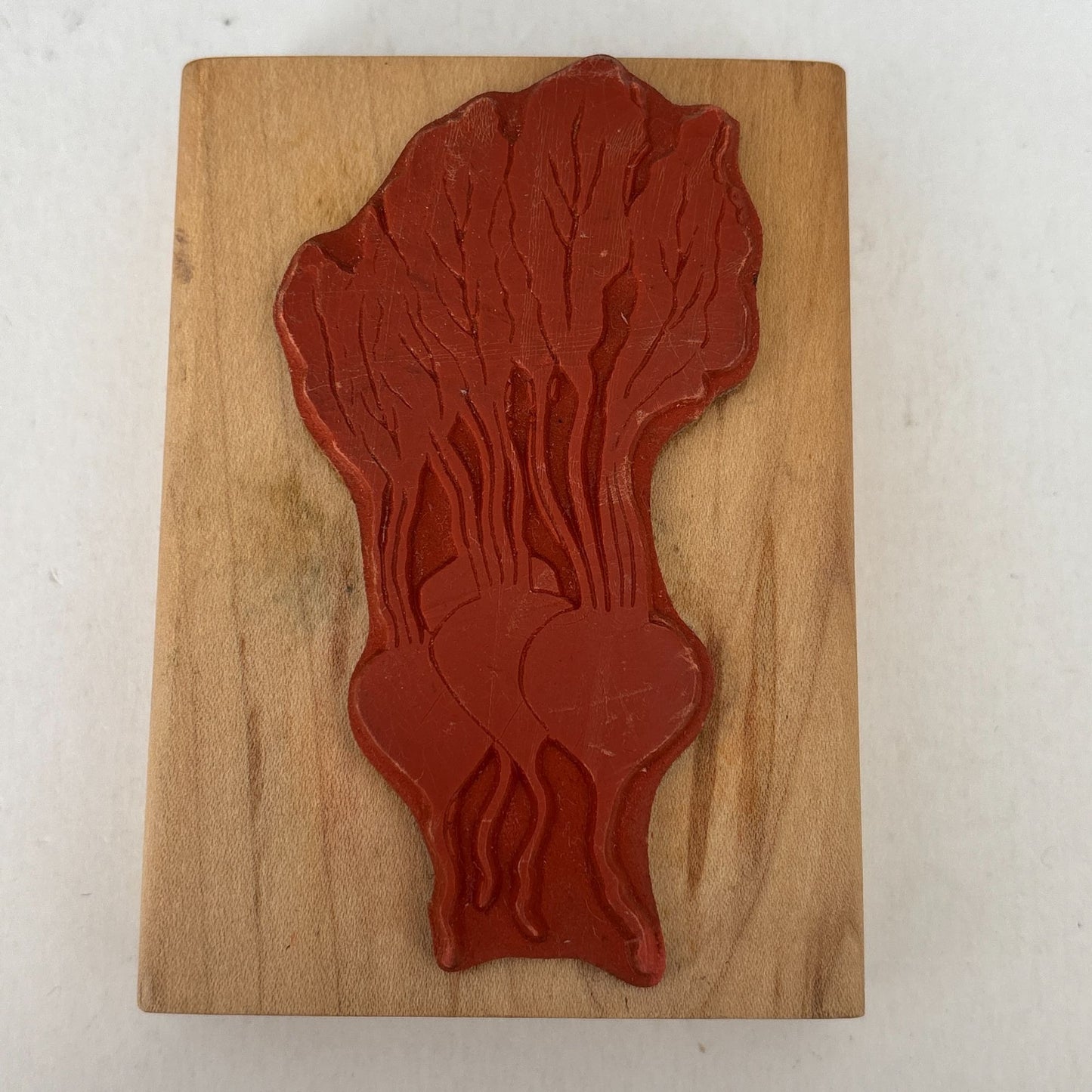A Stamp In The Hand Co. Rubber Stamp Radish Root Vegetable Garden Farm Cooking