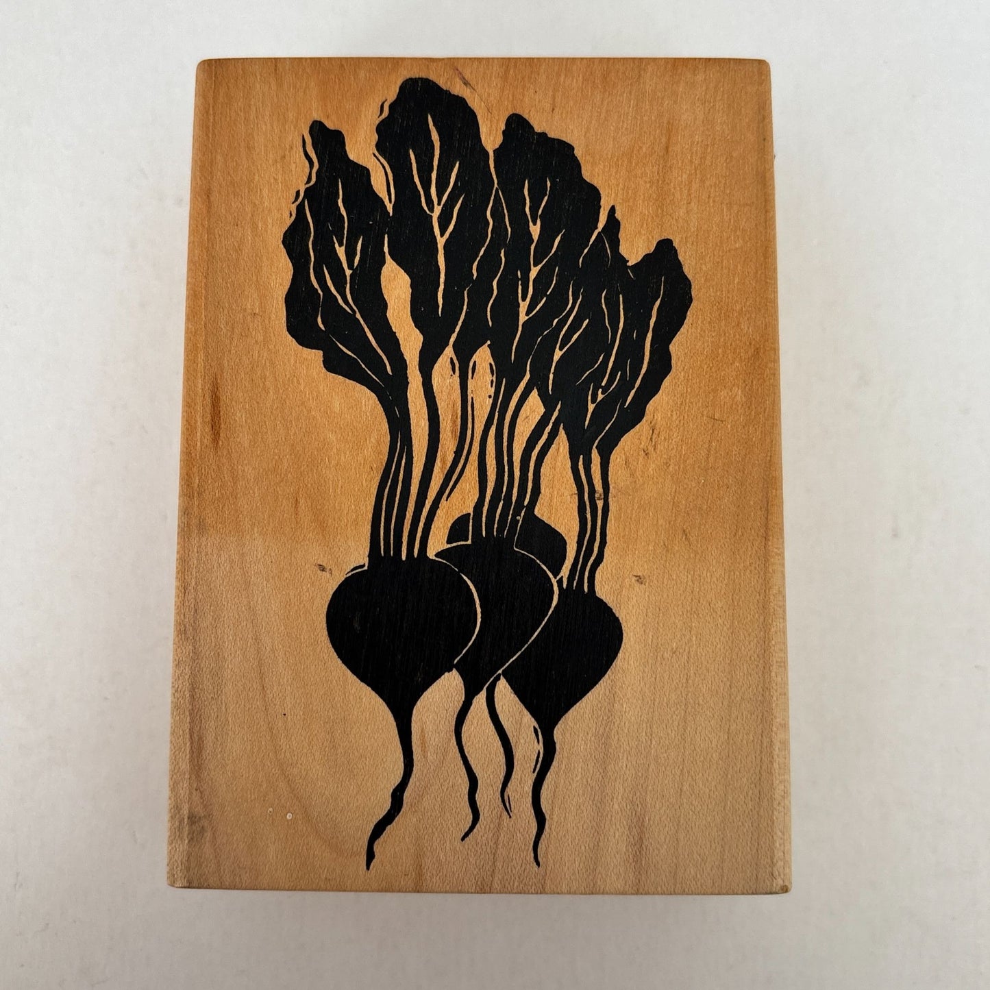 A Stamp In The Hand Co. Rubber Stamp Radish Root Vegetable Garden Farm Cooking