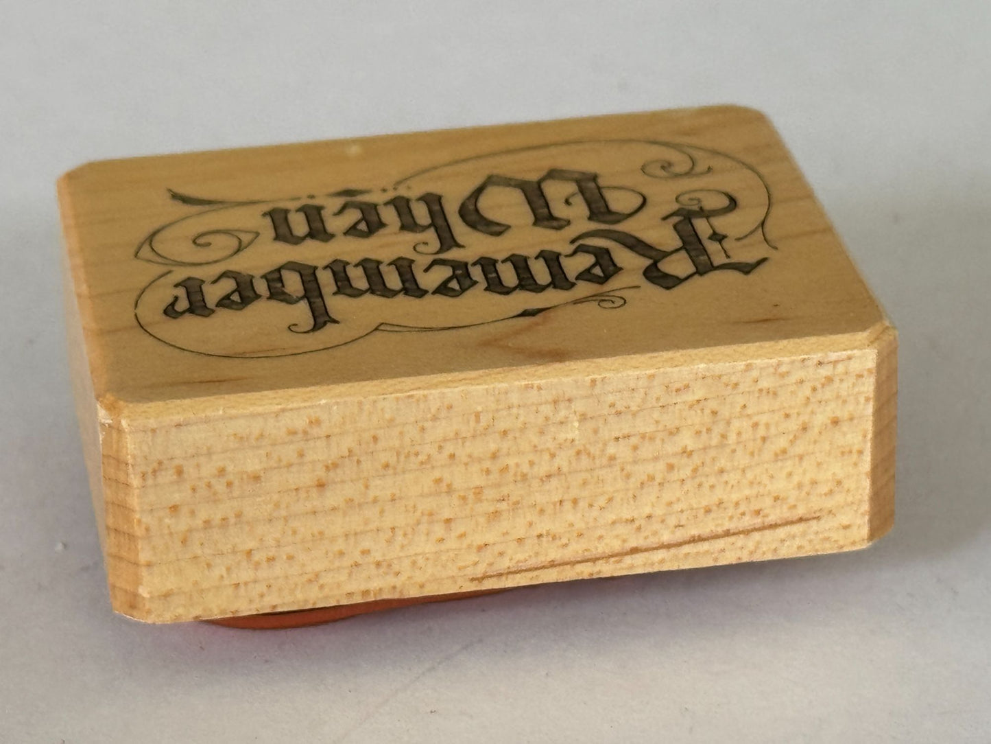 Inkadinkado Rubber Stamp Remember When Card Making Words Memory Memories Craft