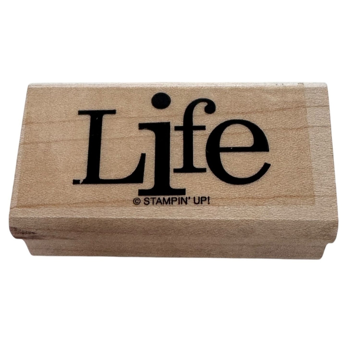 Stampin Up Rubber Stamp Life Card Making Word Sentiment Birthday Card Making