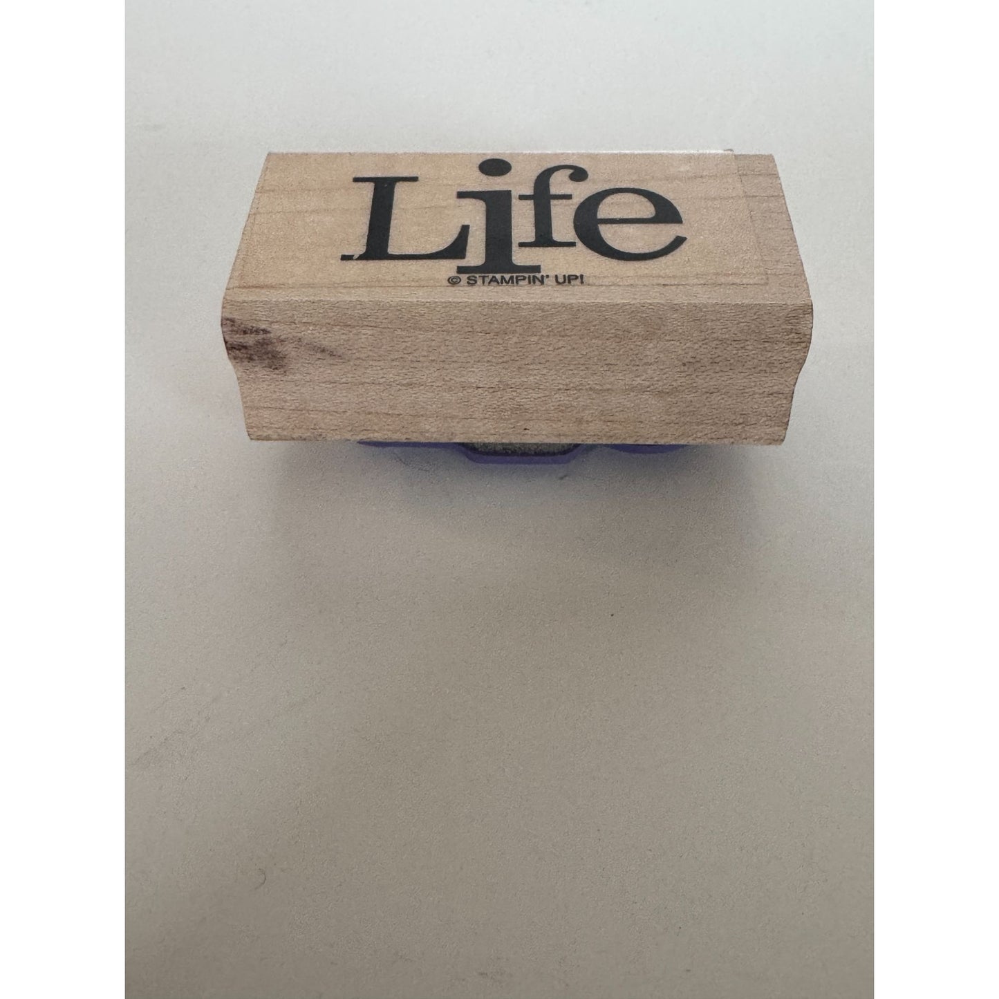 Stampin Up Rubber Stamp Life Card Making Word Sentiment Birthday Card Making