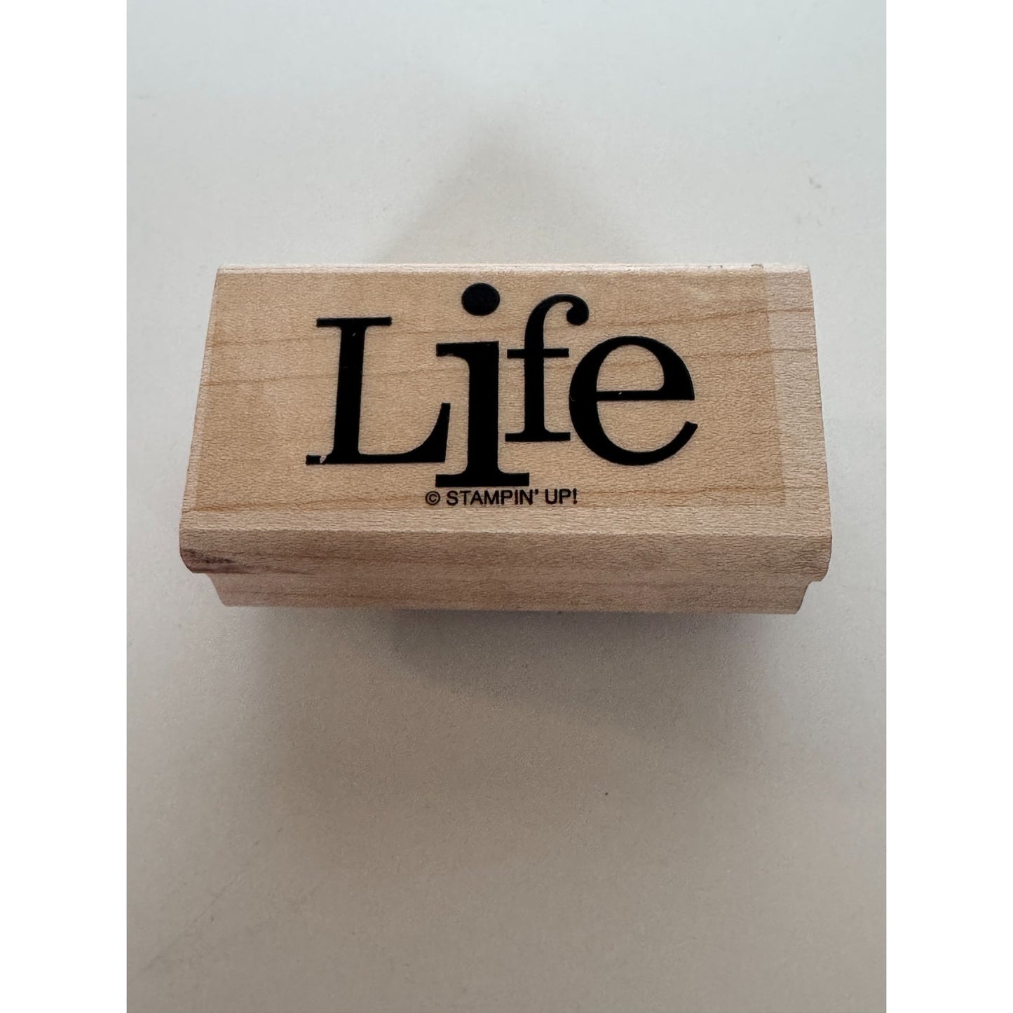 Stampin Up Rubber Stamp Life Card Making Word Sentiment Birthday Card Making