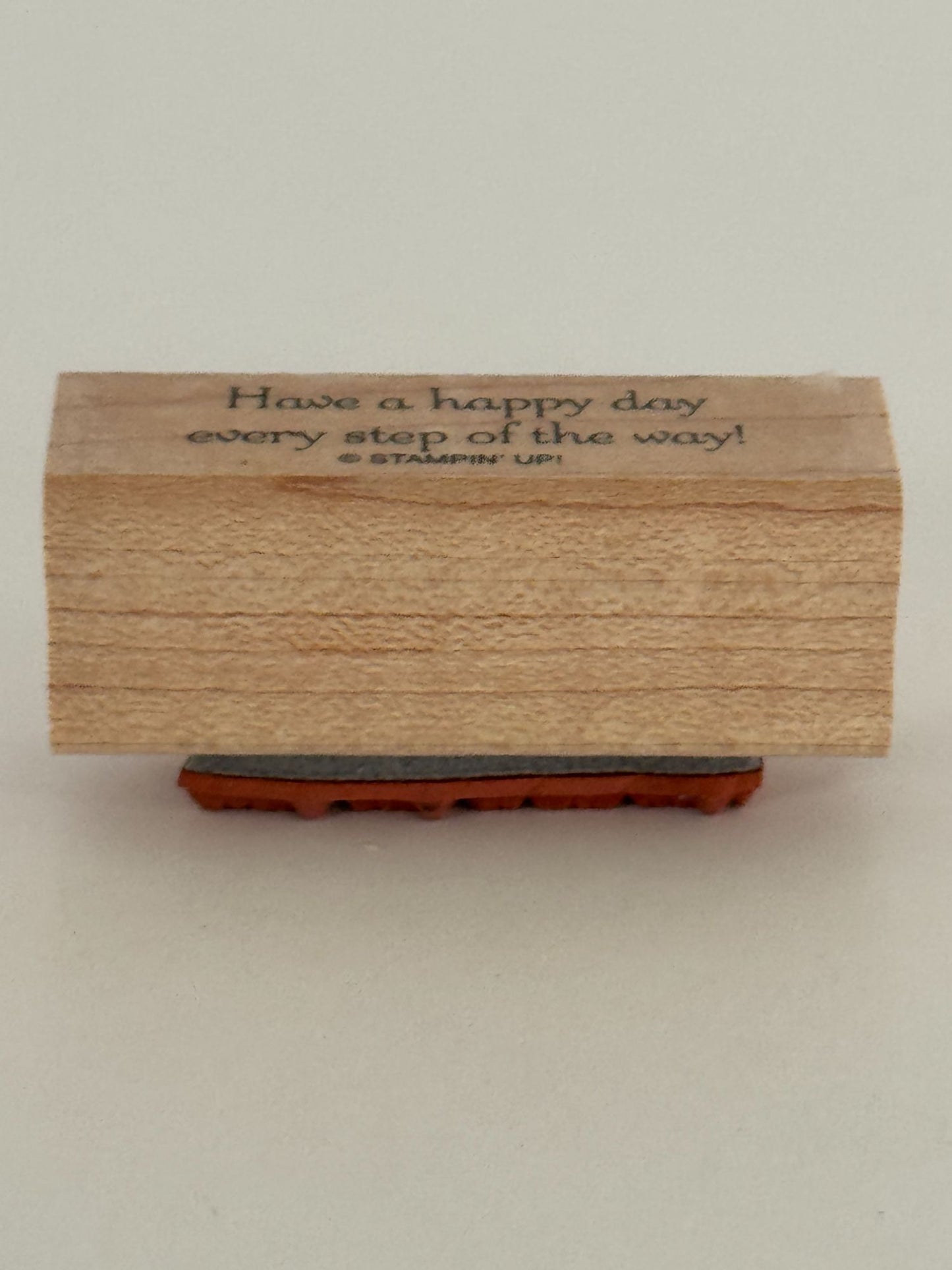 Stampin Up Rubber Stamp Have A Happy Day Every Step Of The Way Card Making Craft