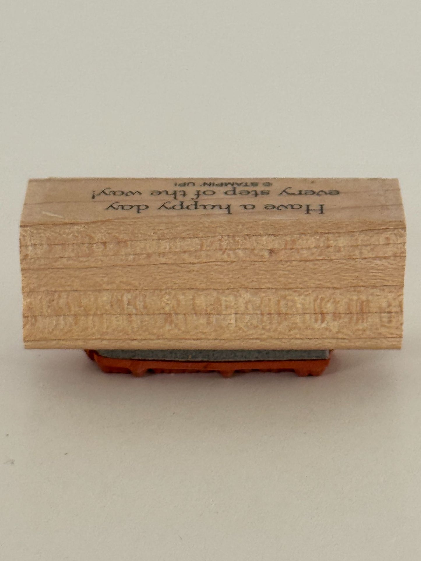 Stampin Up Rubber Stamp Have A Happy Day Every Step Of The Way Card Making Craft