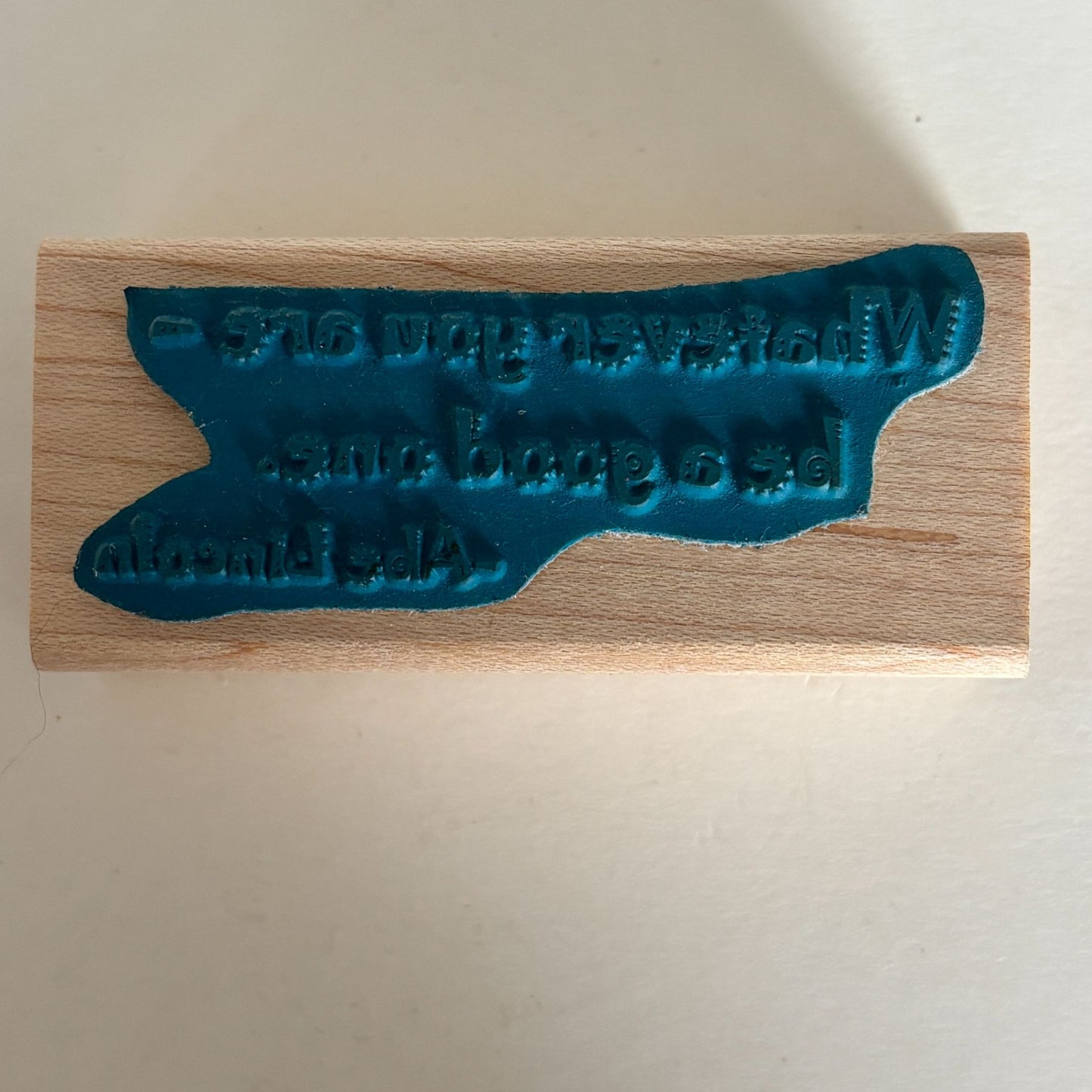 Seaside Stampin Ink Rubber Stamp Abraham Lincoln Whatever You Are Be A Good One Quote