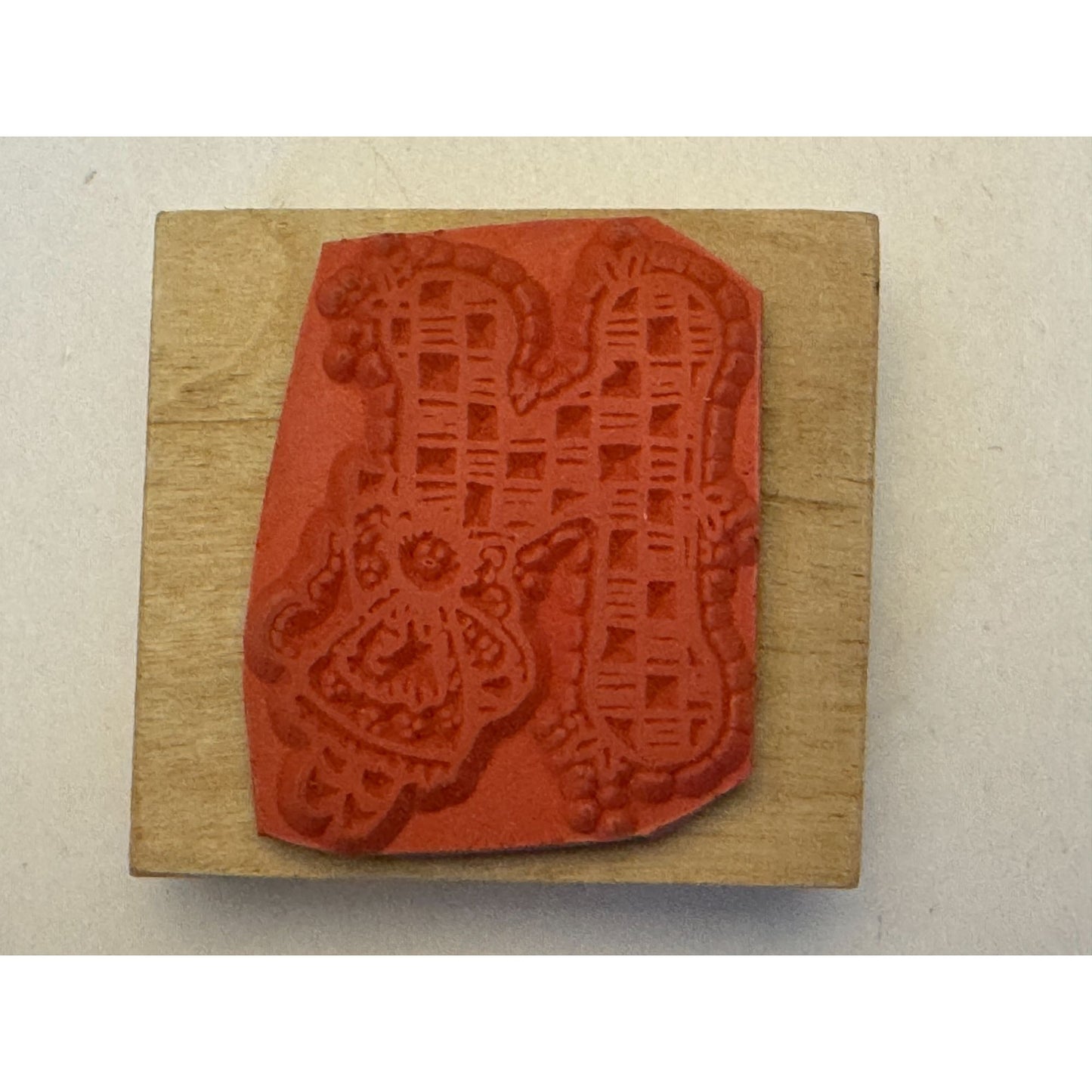 Hooks Lines and Inkers Rubber Stamp Alphabet Letter N Angel Doll Country Craft