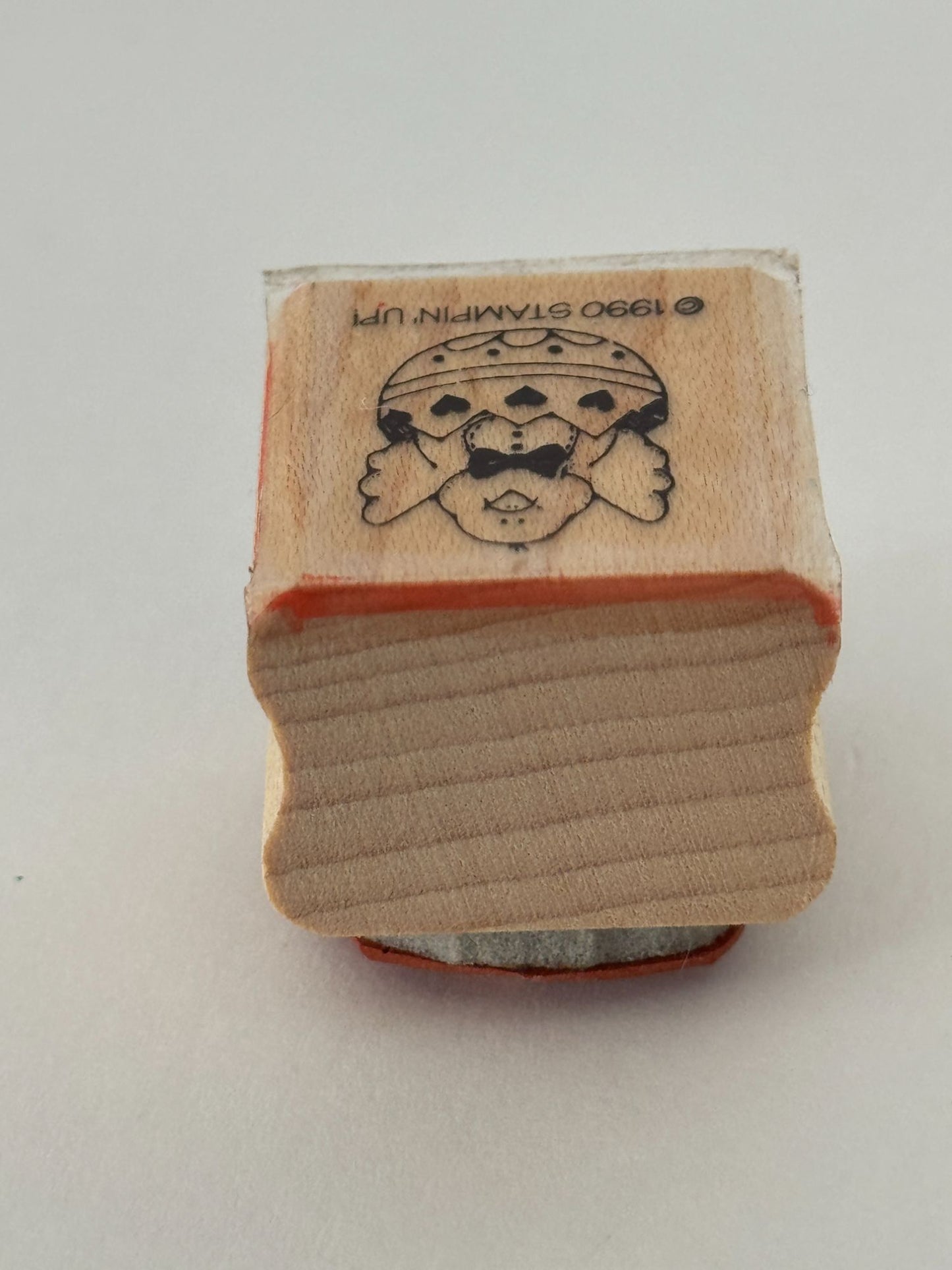 Stampin Up Rubber Stamp Easter Chick In Egg Bow Tie Card Making Spring Small