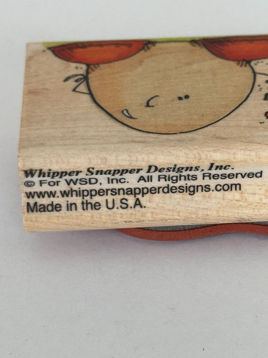 Whipper Snapper Rubber Stamp Egg-stra Special Pun Egg Spring Easter Card Making