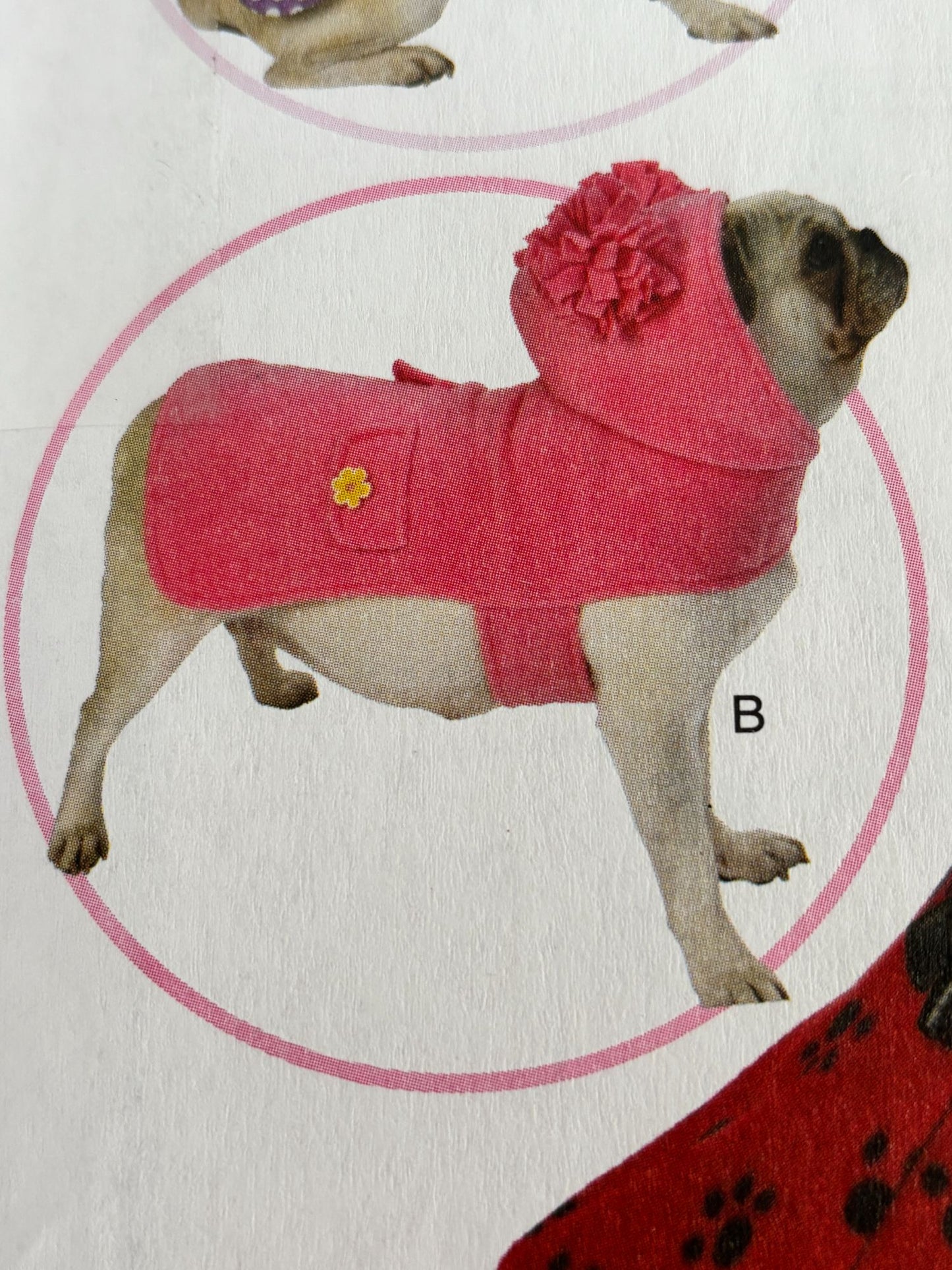 Butterick Sewing Pattern B6432 Dog Coats Pet Clothing Winter Outerwear Hooded UC