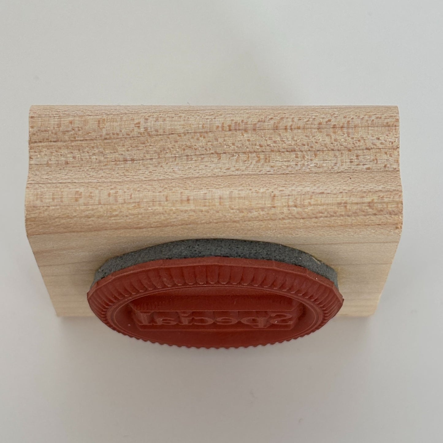 Stampin Up Wood Rubber Stamp Special Word in Circle Sales Tag Word Card Making