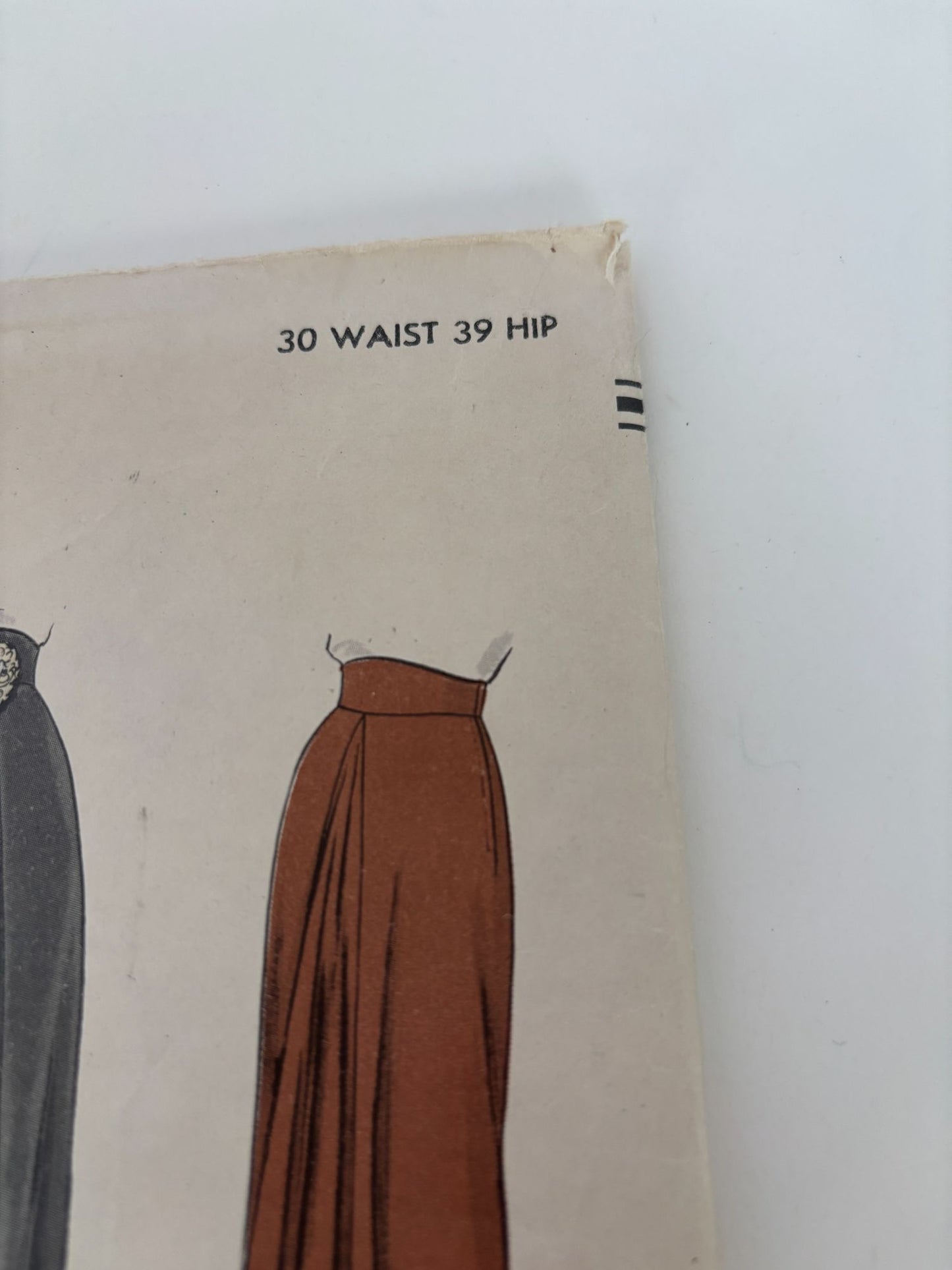 Vogue Sewing Pattern 5804 Vintage Skirt Formal Evening Work 30 Inch Waist 1940s