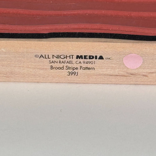All Night Media Rubber Stamp Broad Stripes Pattern Bold Wavy Lines Background Art Cardmaking