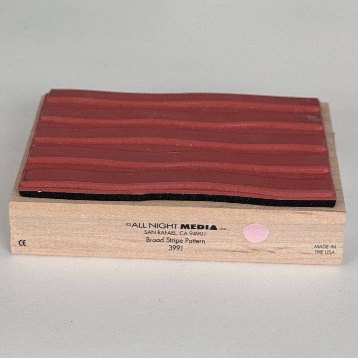 All Night Media Rubber Stamp Broad Stripes Pattern Bold Wavy Lines Background Art Cardmaking