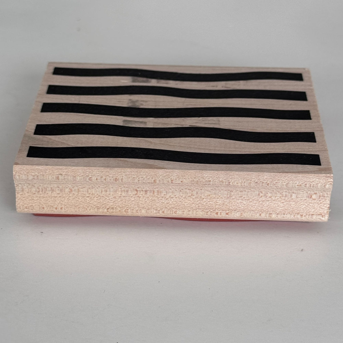 All Night Media Rubber Stamp Broad Stripes Pattern Bold Wavy Lines Background Art Cardmaking