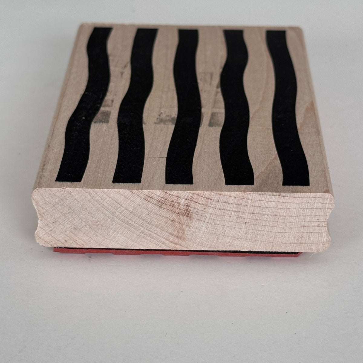 All Night Media Rubber Stamp Broad Stripes Pattern Bold Wavy Lines Background Art Cardmaking