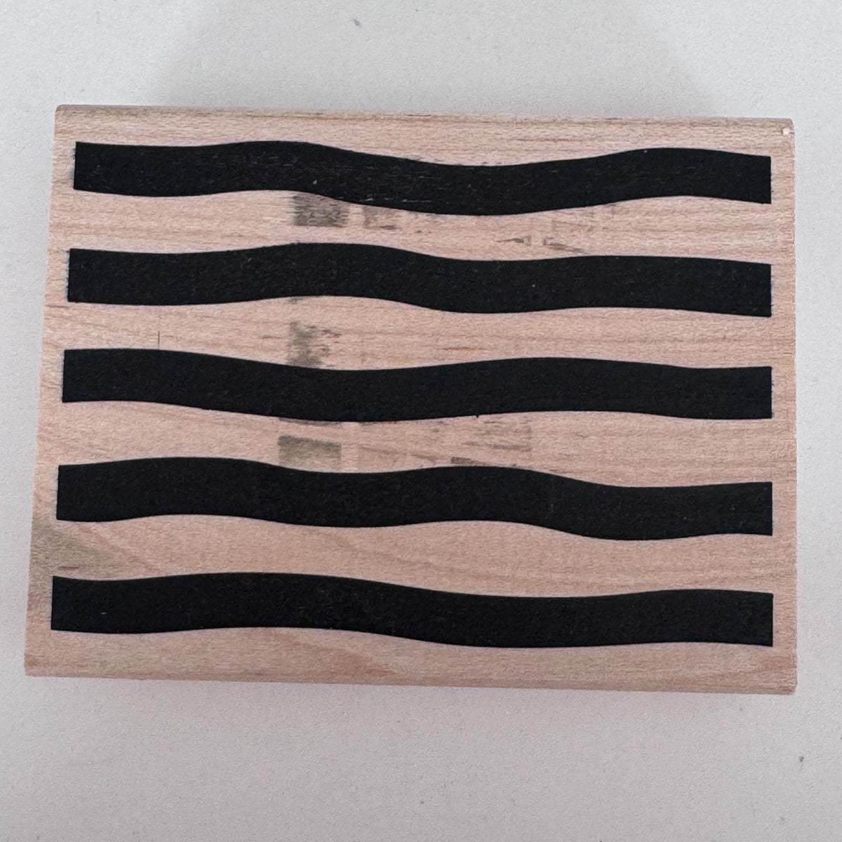 All Night Media Rubber Stamp Broad Stripes Pattern Bold Wavy Lines Background Art Cardmaking