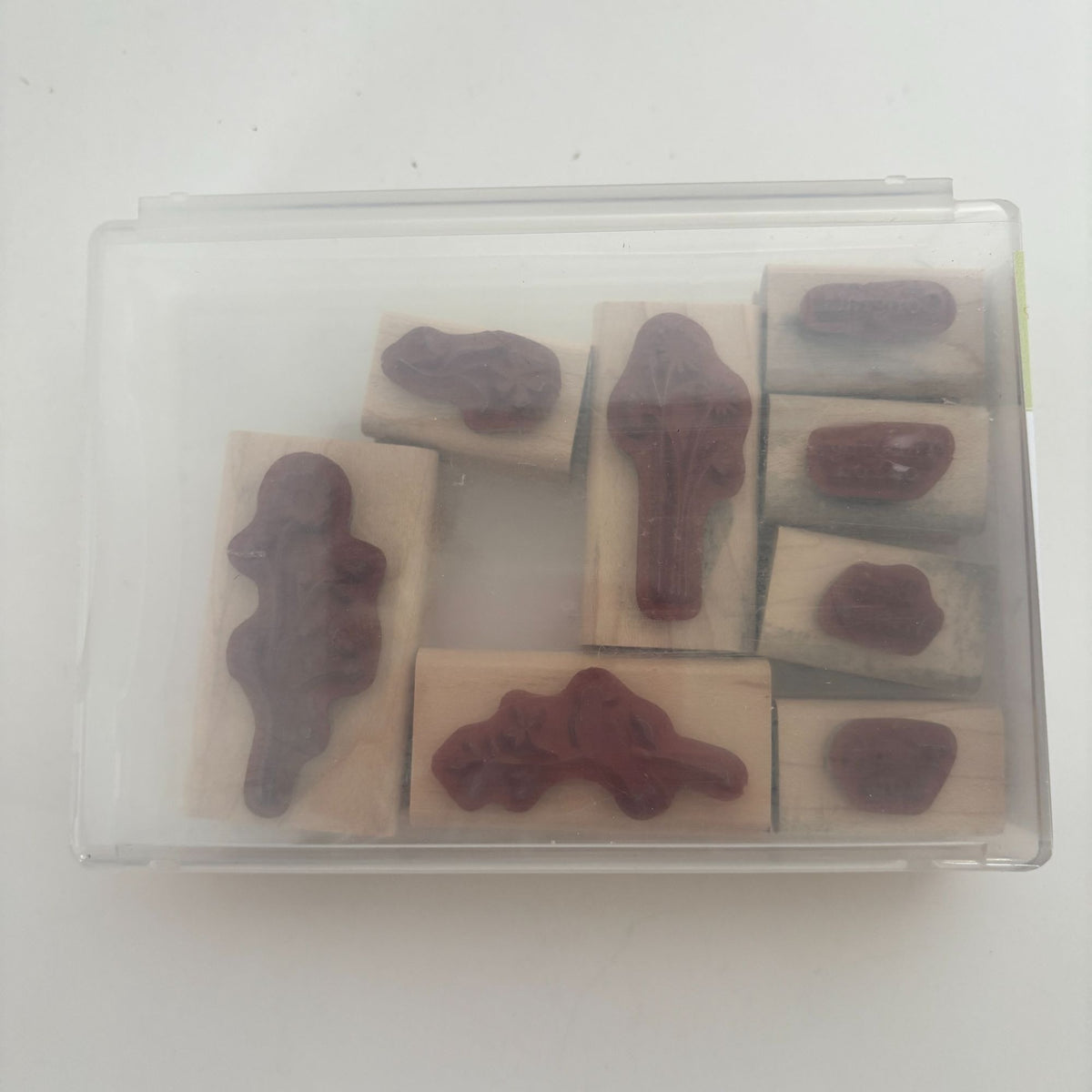 Stampin Up Stamp Set Silhouette Sentiments Wood Floral Bird Cardmaking Thank You Best Wishes