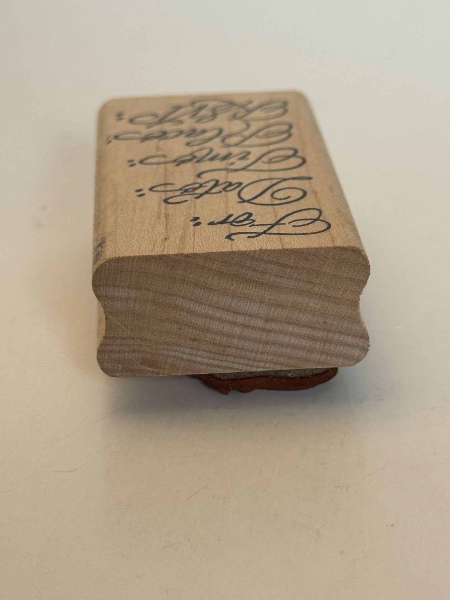 Denami Design Rubber Stamp Party Invitation Template For Date Time Place RSVP