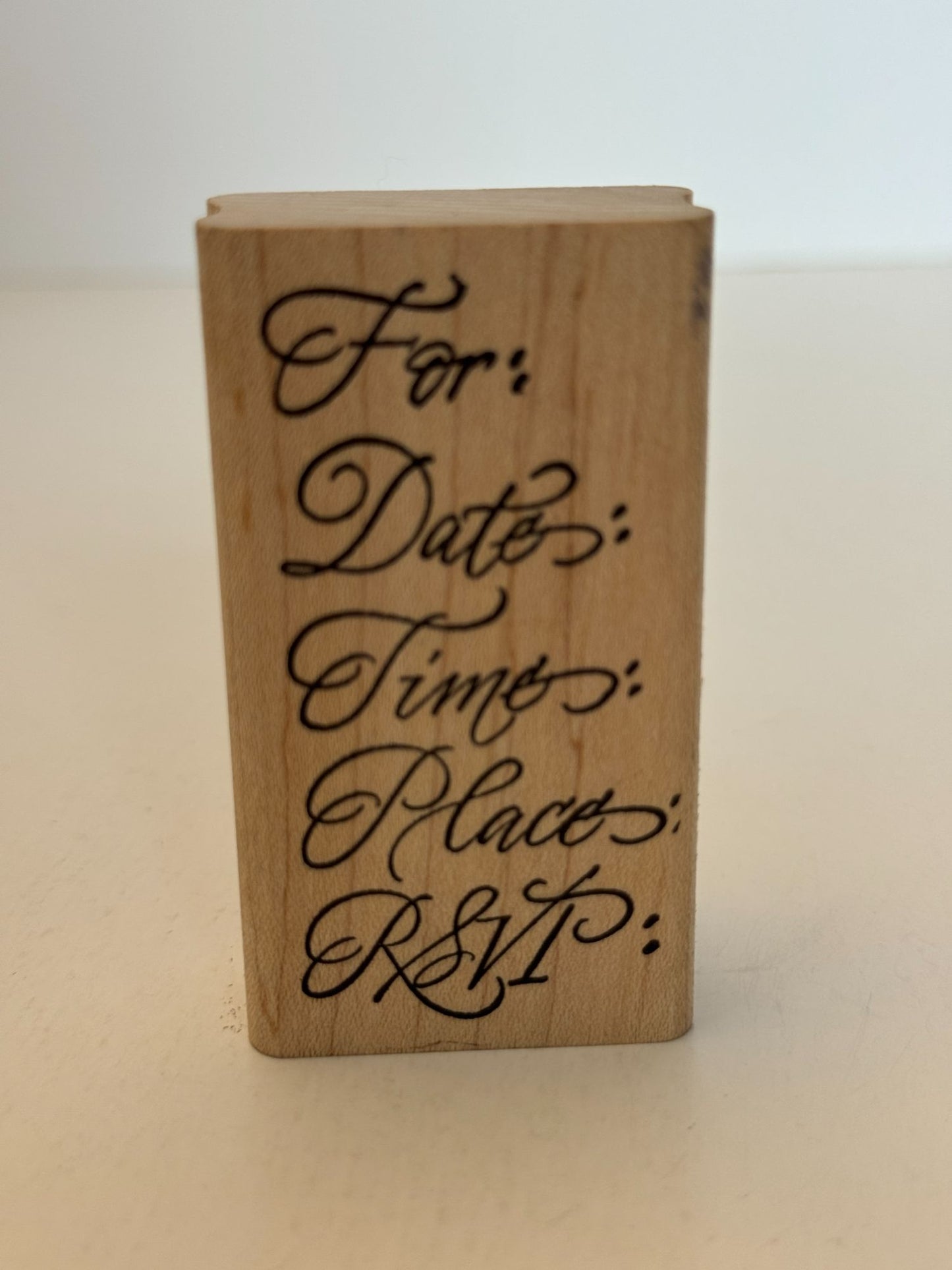 Denami Design Rubber Stamp Party Invitation Template For Date Time Place RSVP