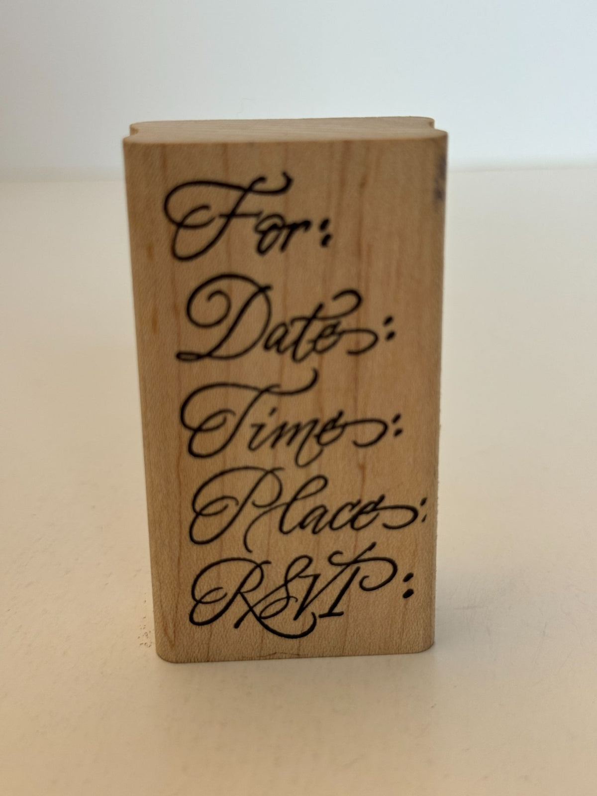 Denami Design Rubber Stamp Party Invitation Template For Date Time Place RSVP
