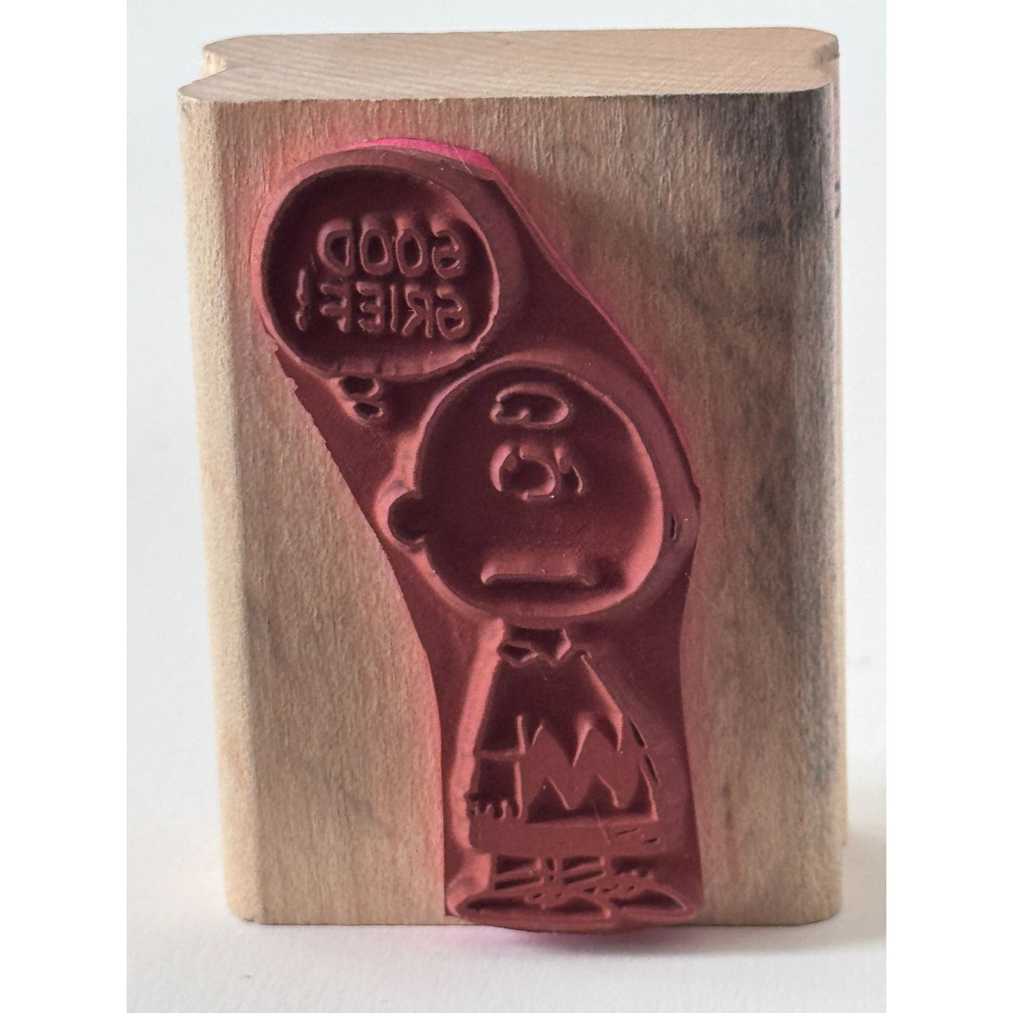 Rubber Stampede Stamp Charlie Brown Good Grief Peanuts Snoopy Cardmaking Humor Friendship Retro