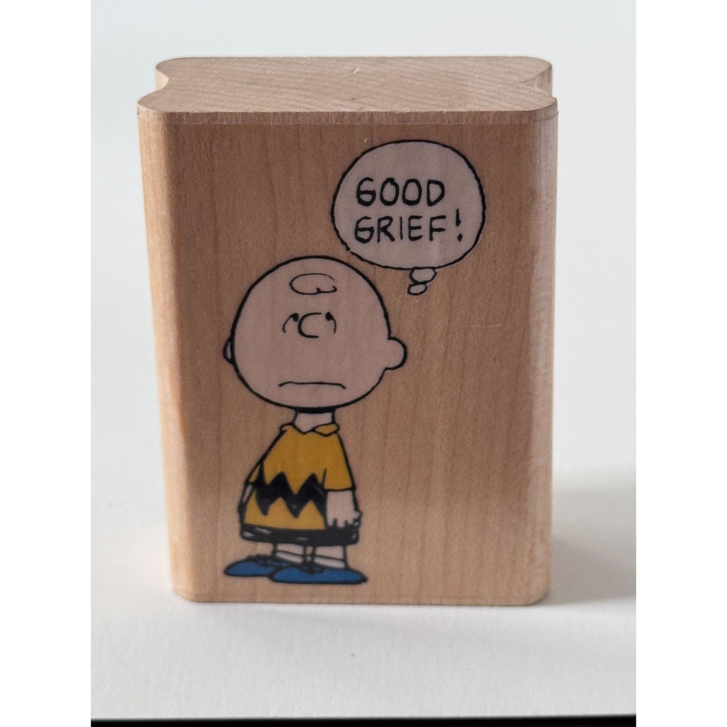 Rubber Stampede Stamp Charlie Brown Good Grief Peanuts Snoopy Cardmaking Humor Friendship Retro