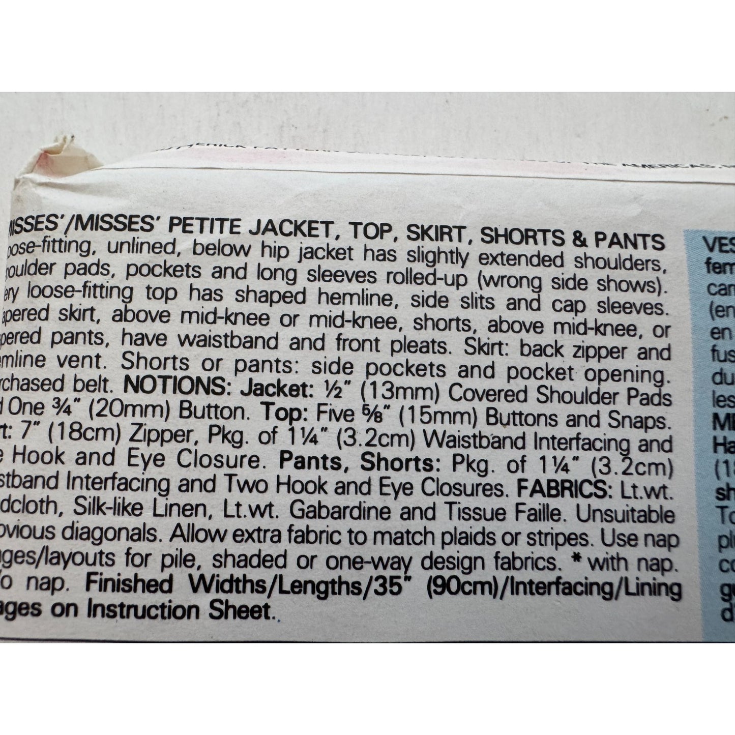 Butterick Sewing Pattern 6450 Easy Wardrobe Dress Shirt Pants Shorts 6-10 1980s