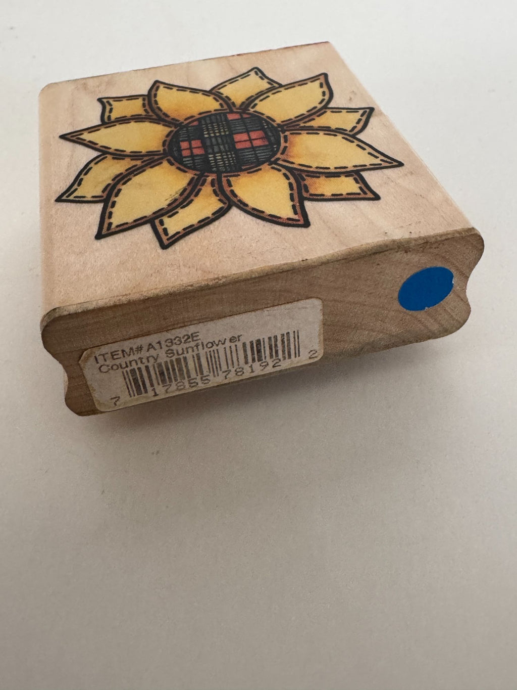 Rubber Stampede Rubber Stamp Country Sunflower Quilted Flower Card Making Craft