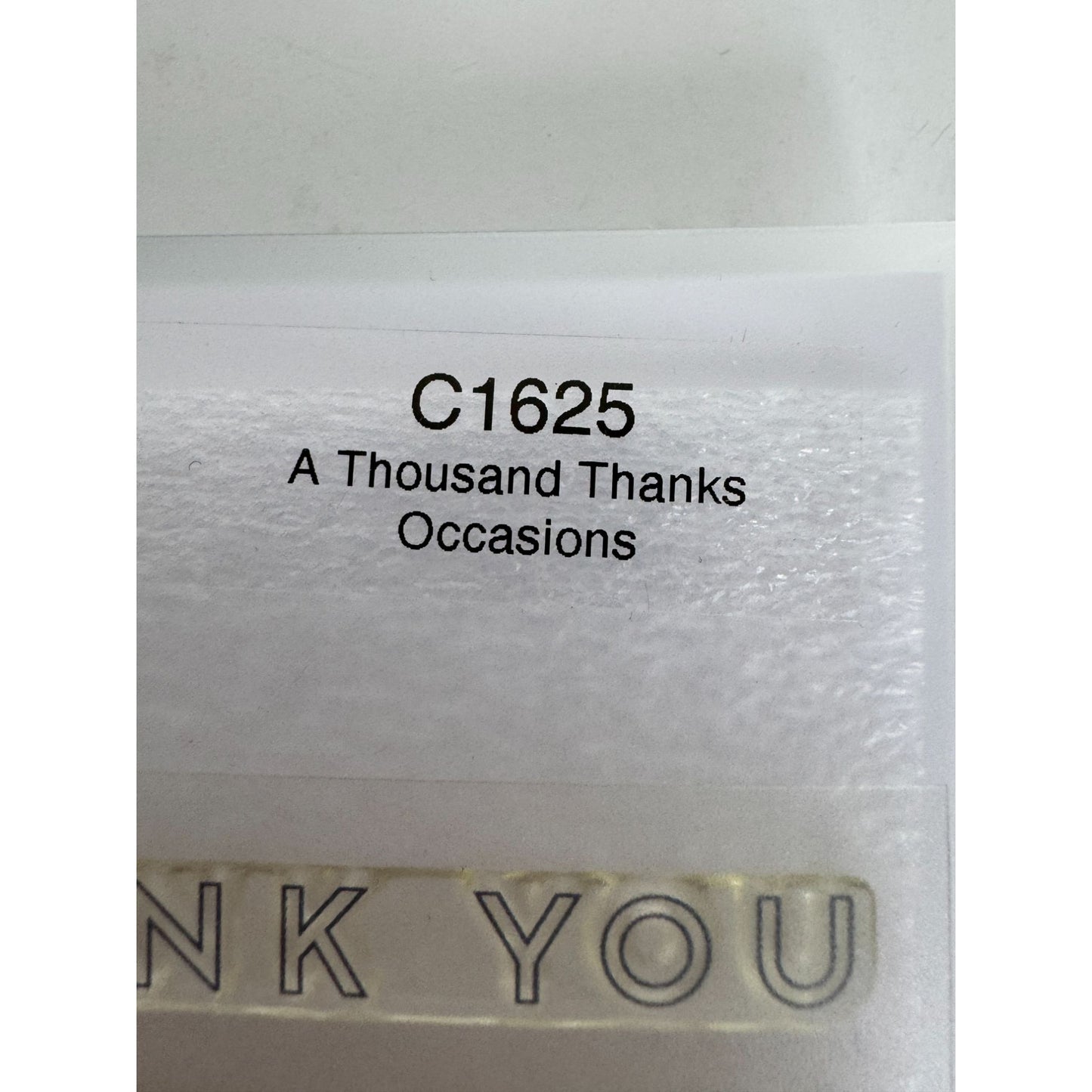 CTMH My Acrylix Acrylic Stamps Set A Thousand Thanks Thank You Card Making C1625