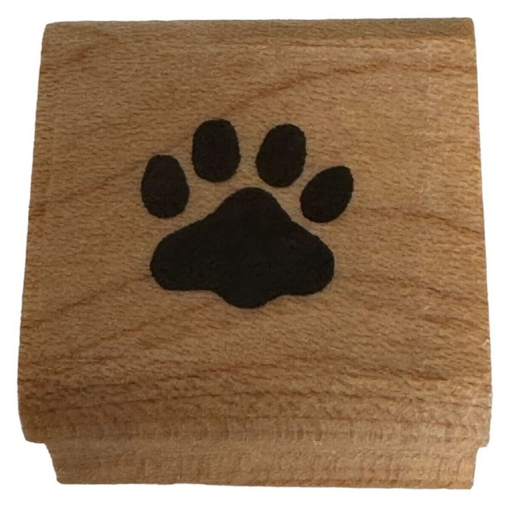 Stampin Up Rubber Stamp Bear Paw Print Small Nature Forest Animal Card Making