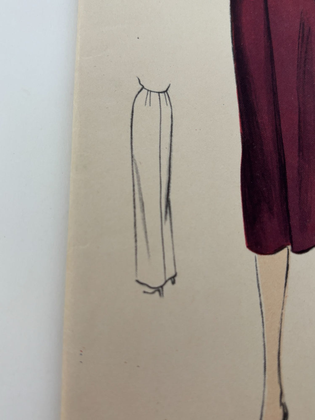 Vogue Sewing Pattern 7482 Skirt Vintage 1951 Evening Formal Gathered 26" Waist
