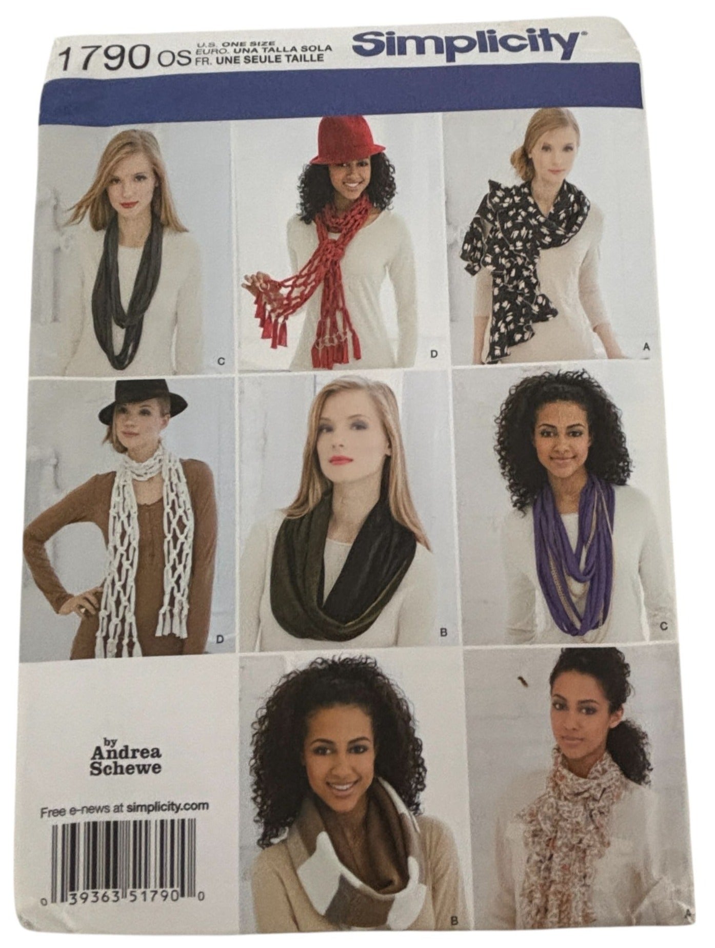 Simplicity Sewing Pattern 1790: Scarves