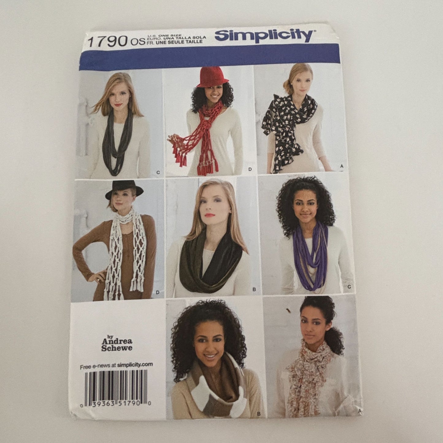 Simplicity Sewing Pattern 1790: Scarves