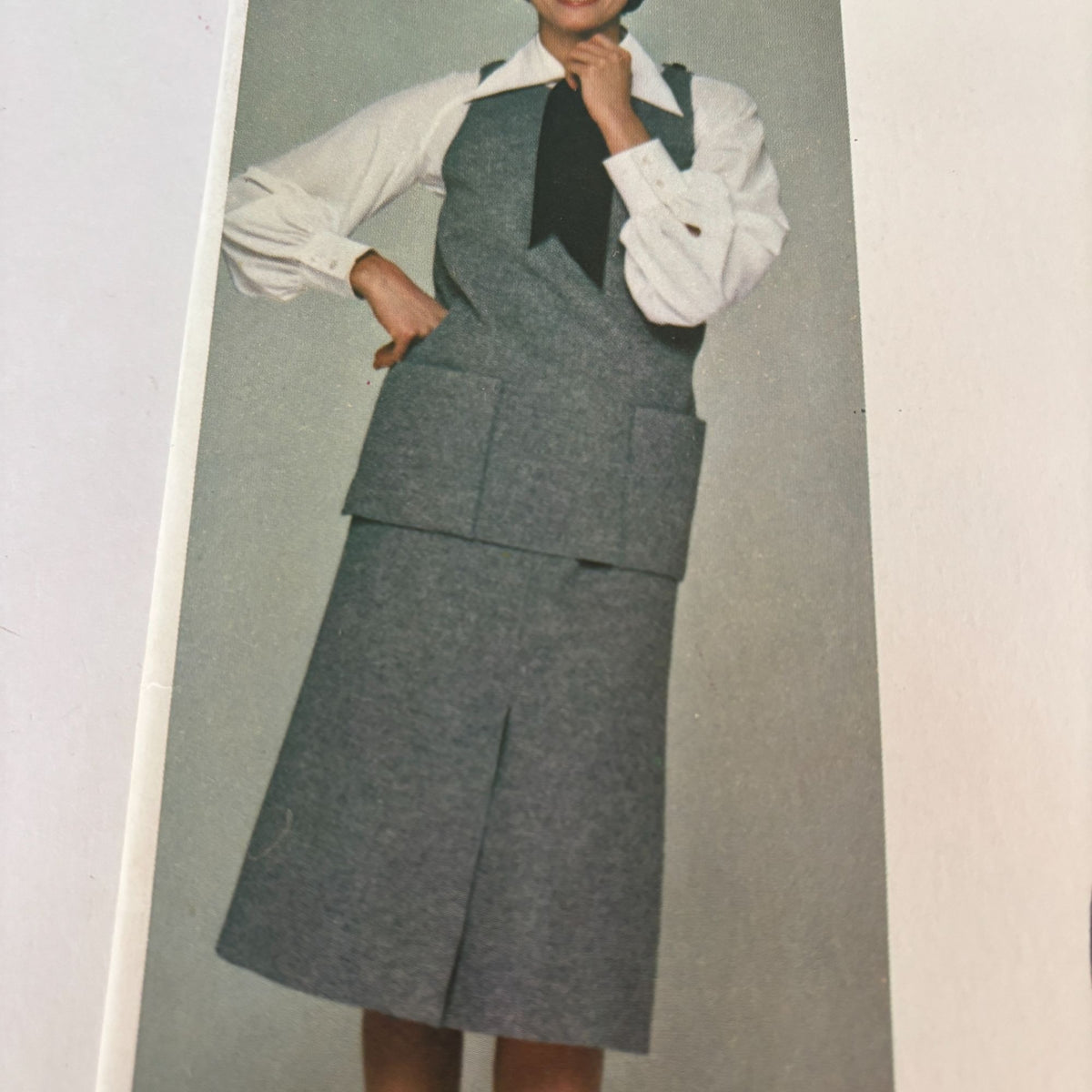 Vogue Sewing Pattern 1397 Chloe Paris Original Top Skirt Blouse 14 Vintage 1970s Uncut