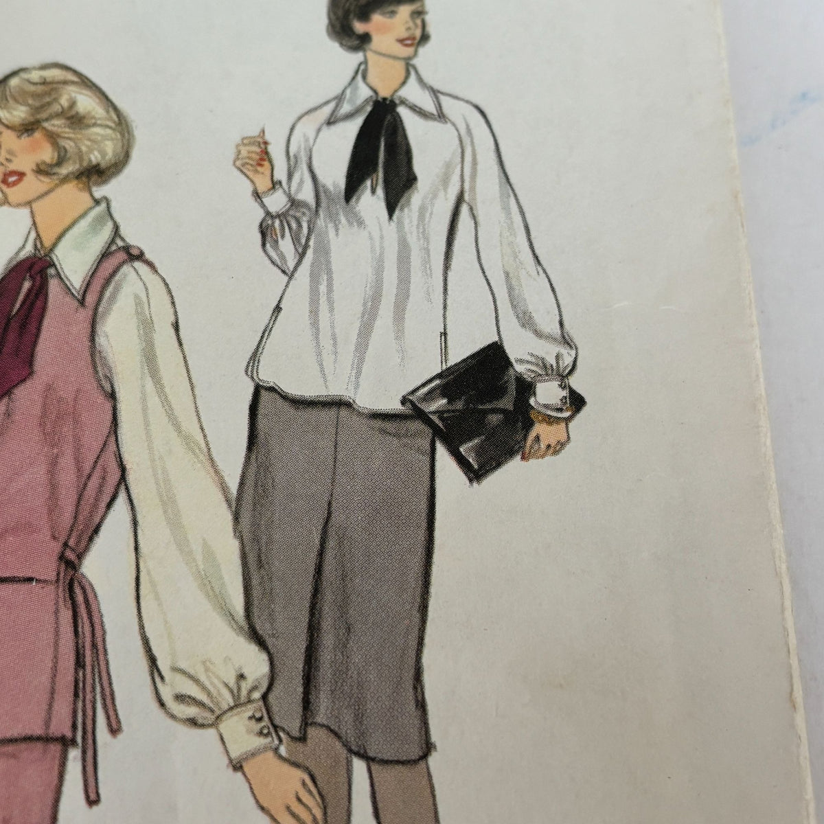 Vogue Sewing Pattern 1397 Chloe Paris Original Top Skirt Blouse 14 Vintage 1970s Uncut