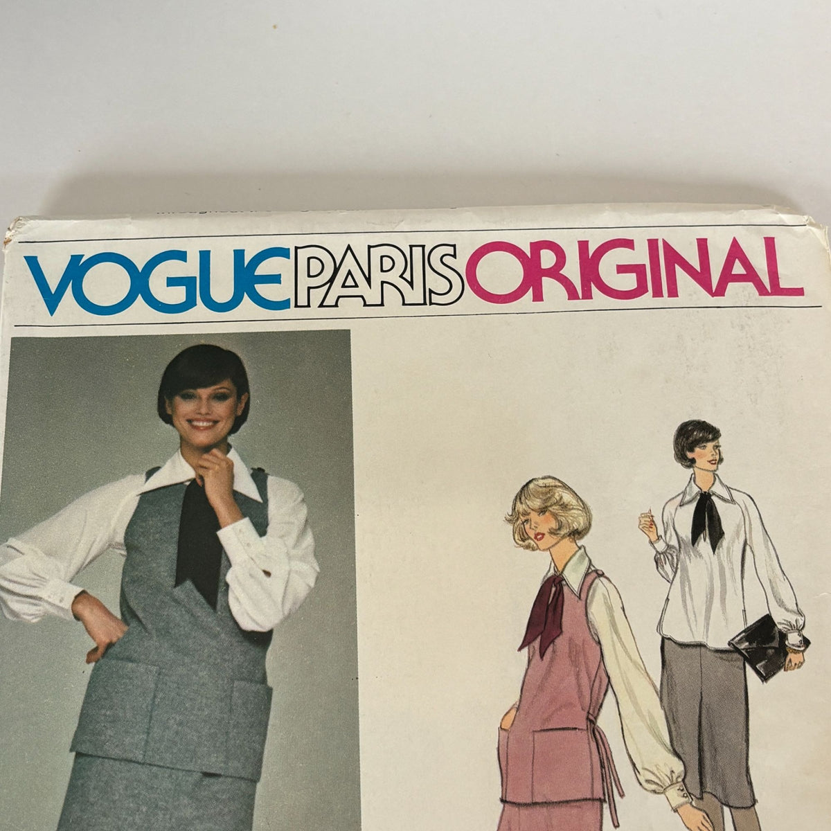 Vogue Sewing Pattern 1397 Chloe Paris Original Top Skirt Blouse 14 Vintage 1970s Uncut