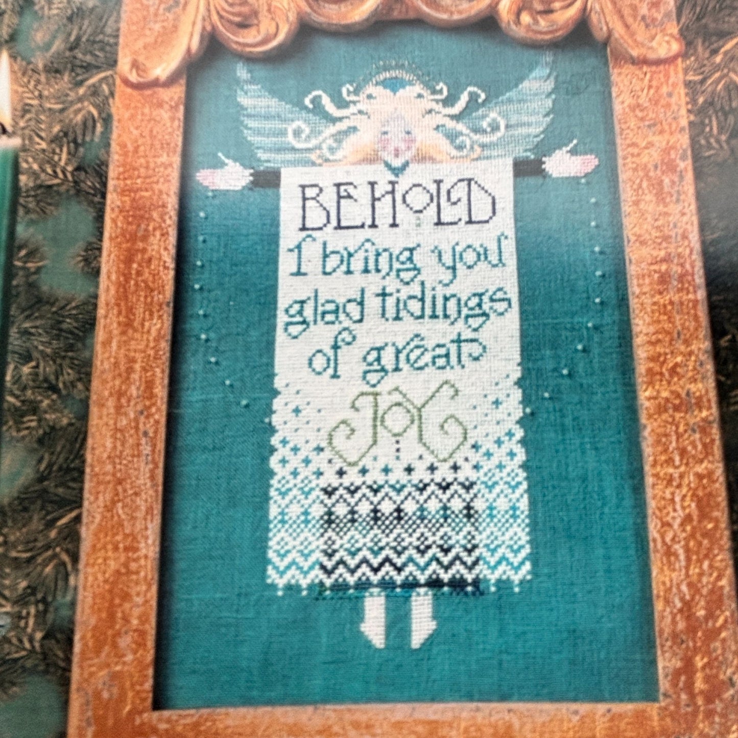 The Cricket Collection Cross Stitch Pattern The Messenger Christmas Angel Vicki Hastings Christian Religious 203