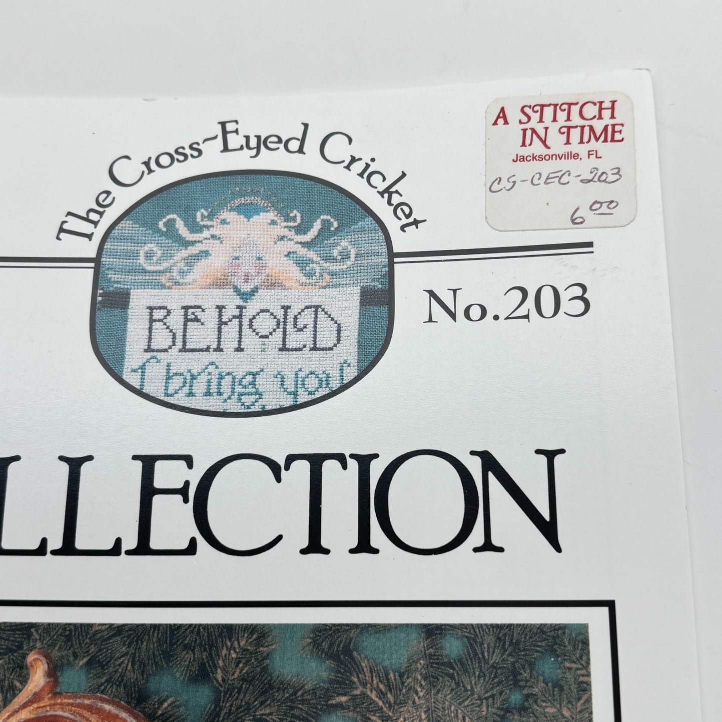 The Cricket Collection Cross Stitch Pattern The Messenger Christmas Angel Vicki Hastings Christian Religious 203