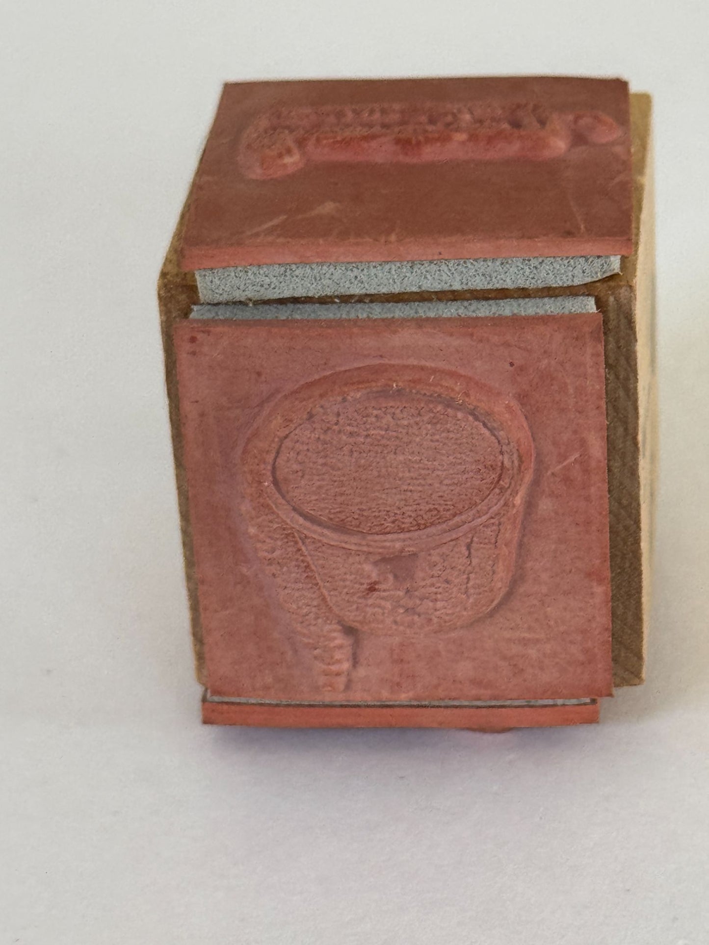 Stampa Rosa House Mouse Rubber Stamp Cube Candle Gift Bow Card Making Wood 40-2