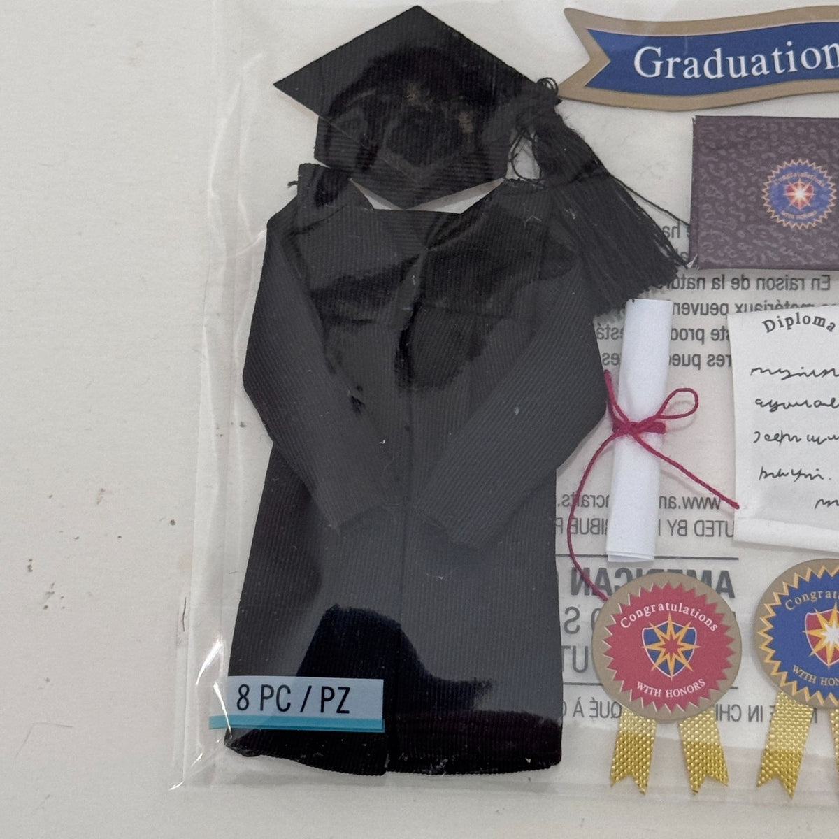 Jolees Boutique Graduation Embellishment Stickers Cap Gown Diploma College High School Cardmaking