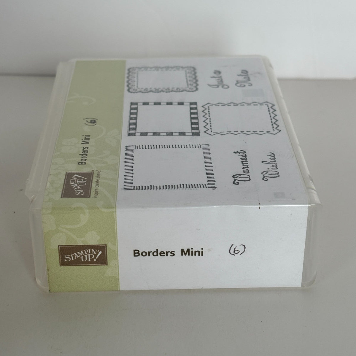 Stampin Up Borders Mini Stamp Set Frame Junk Journal Scrapbook Card Making Craft Wooden