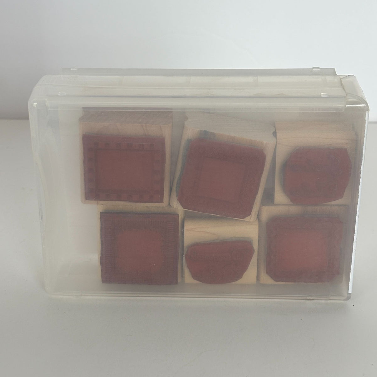 Stampin Up Borders Mini Stamp Set Frame Junk Journal Scrapbook Card Making Craft Wooden