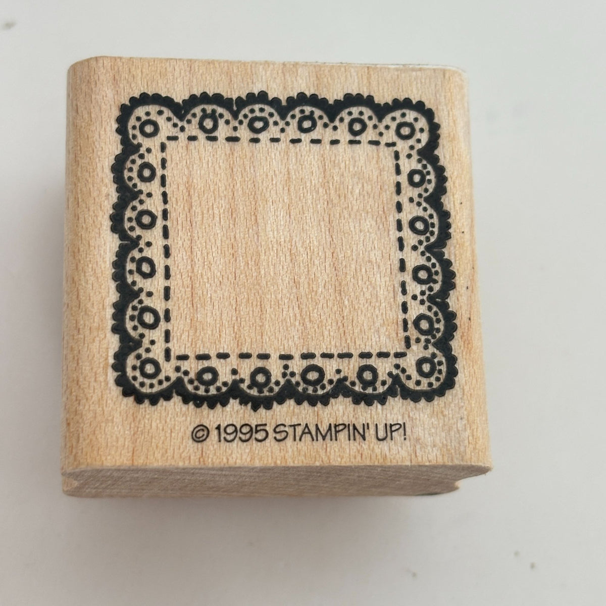 Stampin Up Borders Mini Stamp Set Frame Junk Journal Scrapbook Card Making Craft Wooden
