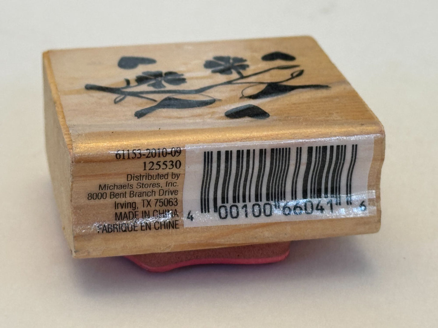 CraftSmart Rubber Stamp Love Birds Hearts Anniversary Cardmaking Arts and Crafts