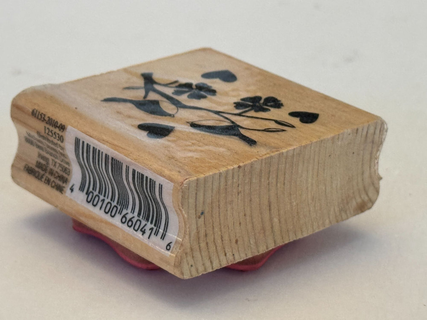 CraftSmart Rubber Stamp Love Birds Hearts Anniversary Cardmaking Arts and Crafts