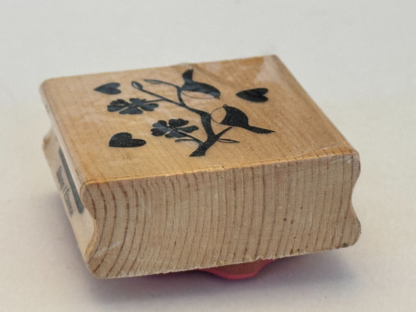 CraftSmart Rubber Stamp Love Birds Hearts Anniversary Cardmaking Arts and Crafts